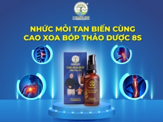 Aches and pains disappear with 8S Herbal Massage Balm!